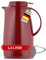 Helios Servitherm Thermoskanne Rot 1,3L – 6h Heiß - Hält Getränke heiß & kalt – Einhandbedienung - Robustes Design für Kaffee & Tee