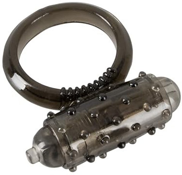 You2Toys Vibro Ring Dark - sehr flexibler Cockring für Männer und Frauen, Blutstau-Effekt, Erektions-Verlängerung, mit Mini-Vibrator, schwarz