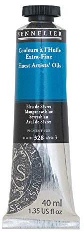 SENNELIER Artists' Extra Fine Oil, 40 ml Tube, Series 3, Manganese Blue, (10-130411-328)