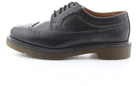 Dr. Martens 3989 Brogue Shoe BLACK, Unisex-Erwachsene Brogue Schnürhalbschuhe, Schwarz (Black), 39 EU (6 Erwachsene UK)