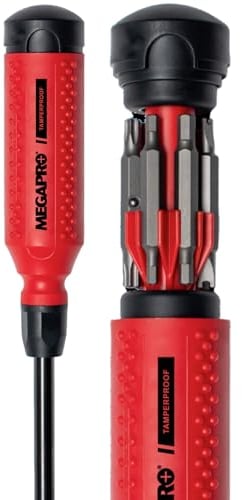 Megapro 151TP 15-in-1 Tamperproof Driver, Red/Black