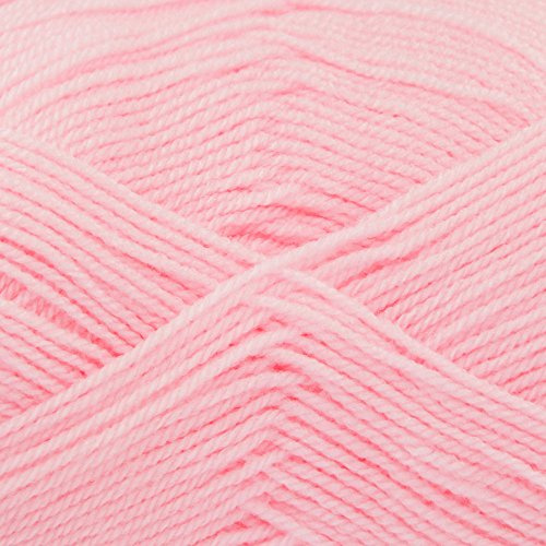 King Cole Big Value Baby 4 Ply Yarn 100% Acrylic 4ply Knitting Wool 100g Ball (Pink - 6)