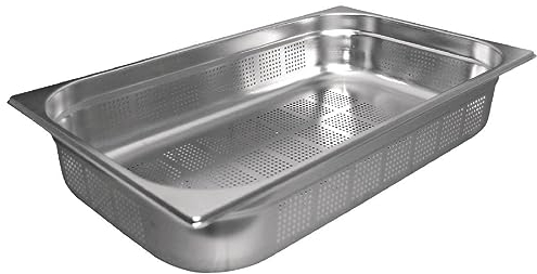 Vogue GN-Behälter Edelstahl 20cm GN1/1 gelocht