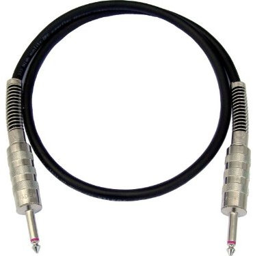 MPE - Cavo di potenza PROFESSIONALE collegamento testata cassa amplificatore 1 metro Conduttori 2,5 mq Made in Italy, saldato a mano con 2 Jack mono D.6,3mm MOD: POWER215-1,5 metri