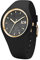 ICE-WATCH - Ice Glitter Black - Montre Noire pour Femme avec Bracelet en Silicone - 001356 (Medium)
