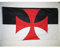 AZ FLAG - Bandera Templarios Baussant - 150x90 cm - Bandera Orden Del Temple 100% Poliéster Con Ojales de Metal integrados - 110g - Colores Vivos Y Resistente A La Decoloración