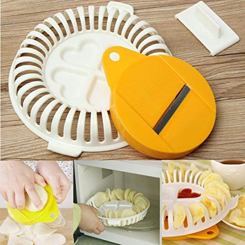 Küche Mikrowelle Apple Kartoffel Gemüse Crisp Chip Slicer Maker
