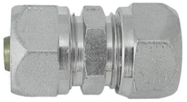 Raccordo diritto doppio per tubo multistrato a stringere Tiemme 16mm