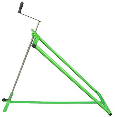 Toolland Lève-Tracteur pour Tondeuse à Gazon, Dispositif de Levage autoporteur, lève Tondeuse télescopique, cric pour Tondeuse autoporteur, manivelle, inclinable, Hauteur 79 cm, Vert, 400 kg