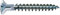 SPAX Universalschraube mit Kopflochbohrung, 5,0 x 60 mm, 500 Stück, Kreuzschlitz Z2, Kleiner Senkkopf (Ø 5mm), Vollgewinde, WIROX A3J, 0271010500605