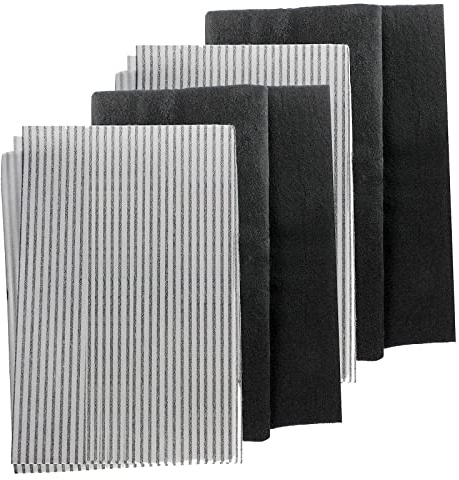 SPARES2GO Universal Large Cooker Hood Grease Filters for Vent Extractor Fans (Cut to size) (2 Packs of 2 Filters)