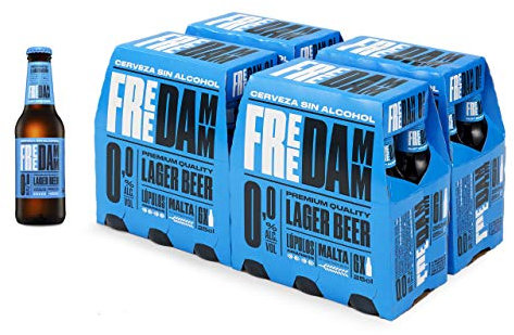 Free Damm | Cerveza Sin Alcohol 0,0 | Todavía Más Sabor| Caja 24 Botellas 25cl