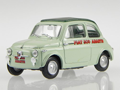Fiat 500 Abarth Record 1958 grau Modellauto Brumm 1:43 made in italy