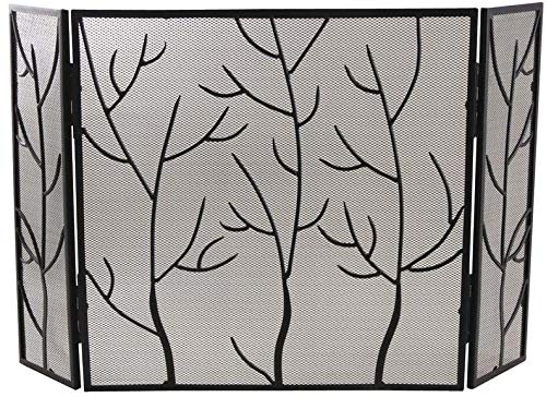 Pare-feu de cheminée en Fer forgé branchages