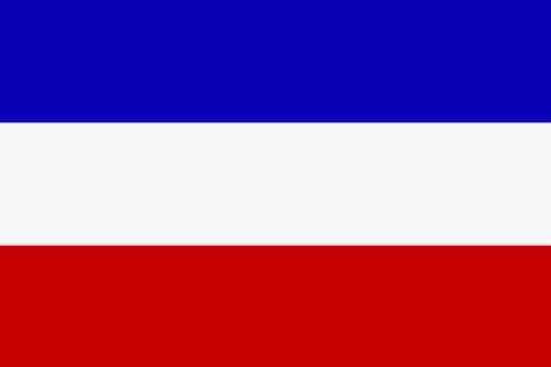 Qualitäts Fahne Flagge Königreich Jugoslawien 90 x 150 cm mit verstärktem Hissband