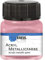 KREUL 77274 - Acryl Metallicfarbe, 20 ml Glas in rosa, glamouröse Acrylfarbe mit Metalliceffekt auf Wasserbasis, cremig deckend, schnelltrocknend und wasserfest