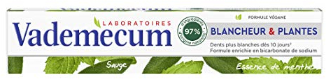 Vademecum Dentifrice Blancheur et Plantes Tube de 75 ml