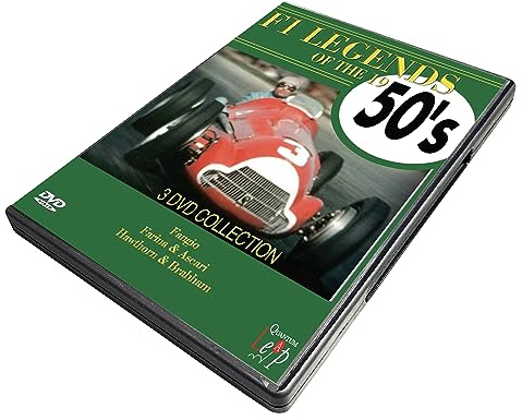 F1 Legends Of The 1950s 3 DVD Set Volumes 1-2-3 [DVD] By Quantum Leap Includes a Quantum Leap Printed Disc Cleaning Cloth
