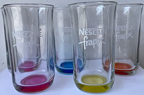 5 piezas griego Nescafe Classic Frappe Original cristal – nuevo diseño