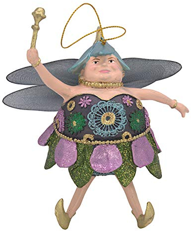 crafts & design Dicke Elfe, Fee, Deko Hänger, Flieder, blau 15 cm