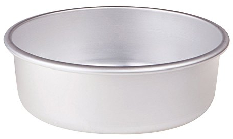 Pentole Agnelli Linea Pasticceria e Pizza Tortiera Conica in Alluminio con Orlo (H 8 Cm), Argento, 26 cm