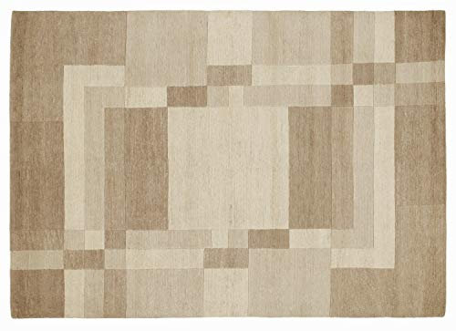 Mein Teppichmarkt Teppichträume werden wahr! Soprano DOMAIN echter original handgeknüpfter Nepal Teppich in marmor, Größe: 140x200 cm