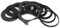 Fotga Adaptateur Jeu de bague de 49, 52, 55, 58, 62/67/72/77/82 mm pour porte filtre