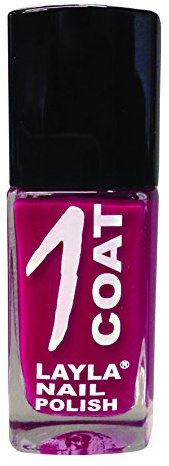Layla Cosmetics 1 Coat Nagellack, magenta, 1er pack (1 x 0.017 L)