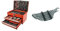 Mannesmann M19652 Juego de 12 llaves combinadas 6 a 22 CV + Mannesmann M29066 - Caja de herramientas equipada con 155 piezas
