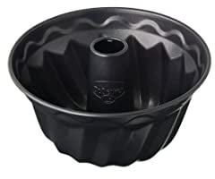 Dr. Oetker 1455 Moule à Kougelhopf, Moule à gâteau, Kougelhopf, Moule à kouglof, Acier inoxydable, Revêtement antiadhésif, Noir, 16 cm