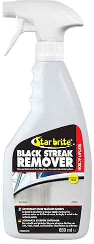 Star brite Instant Black Streak Remover - Dissolve Grease, Oil, Smoke & Exhaust Stains on Fiberglass, Vinyl, Metal, Plastic & Painted Surfaces - Spray On, Wipe Off
