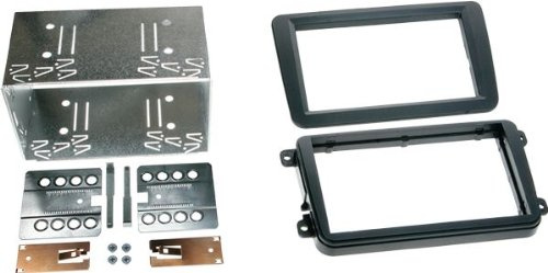 ACV 381320-10 Doppel-DIN Radioblende Komplettset Einbaurahmen SEAT, SKODA, VW schwarz