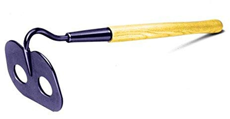 Kraft Tool BC229 6-1/2-Inch by 4-3/4-Inch Short Mortar Hoe with 21-Inch Wood Handle, Multicolor, One Size