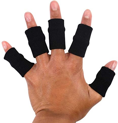 TRIXES 10x Fingerbandagen Fingerschützer bei Überdehnung oder als Sporthilfe
