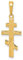 14 ct Gelb Gold Orthodoxes Kreuz Anhänger – Maßnahmen 19 x 11 mm