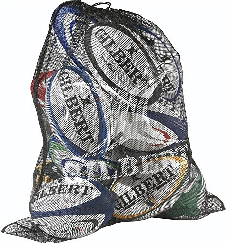 Gilbert Rugby Sports Lightweight Storage Bag Holdall Fine Mesh 12 Ball Sacks