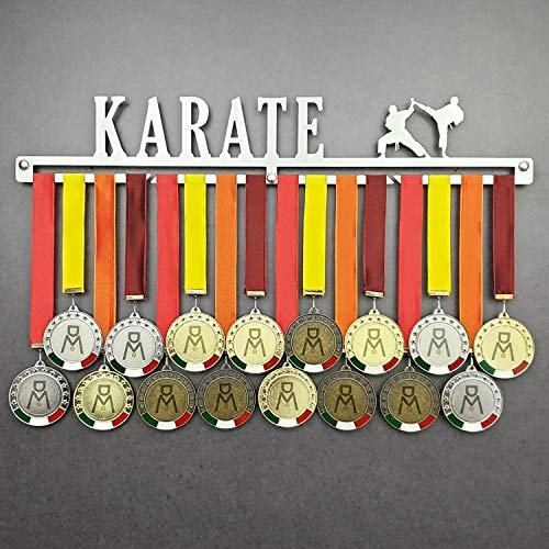 MEDALdisplay Karate - Medaillen Aufhänger - Wandhalterung für Medaillens Kampfkunst, Karateka - Medaillenhalter - Sport Medal Hanger (600 mm x 100 mm x 3 mm)