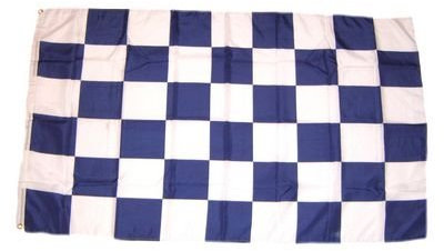 Fahne/Flagge Karo blau/weiß NEU 90 x 150 cm Flaggen