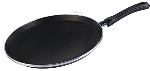 VITRINOR Crepier 28Ø (Sartén para crêpes) - Authentic Cristal. Antiadherente bicapa reforzado. Fondo 100% Full Induction. Exterior gris cristal. 50% ahorro energético.