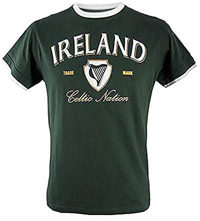 Ireland Bottle/White/Gold T Shirt , XX-Large, Green