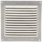 Amig - Rejilla Cuadrada de Aluminio con Mosquitera - Rejillas de Ventilación para Salida de Aire - Ideal para Techo de Cocina y Baño - Medidas 150 X 150 MM - Color Plateado