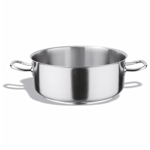 Pujadas P217.030 Inox-Pro Casserole Without Lid, 8.40 L Capacity, 30 cm Diameter, 12.0 cm Height