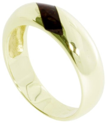InCollections Damen-Ring 333/000 Gold mit Bernstein Größe 62 (19.7) OS07375