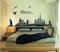 ufengke® Città Nera Silhouette Paesaggio Urbano Grattacielo Adesivi Murali, Camera da Letto Soggiorno Adesivi da Parete Removibili/Stickers Murali/Decorazione Murale