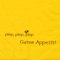 AvanCarte Servietten Spruch Text Piep Guten Appetit 20 Stück, 3-lagig 33x33cm