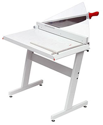 Betzold - Tisch-Papierschneidemaschine DIN A2-71 cm Schnittlänge, Stahlmesser inkl. Schutzglas und Tisch