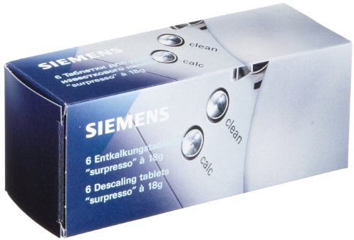 Siemens TZ60002 Descaling Tablets for Coffee Machines, EQ.8 EQ.5 and EQ.7 / Einbauvollautomaten