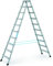 Zarges ZAR41270 Trittstufe, eloxiert, 2 x 10 Sprossen