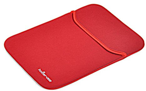 Neopreno Netbook o Macbook Pro/Air Funda Negro/Rojo Funda Reversible 33,8 cm (10,2/25,9 cm/13,3 pulgadas)