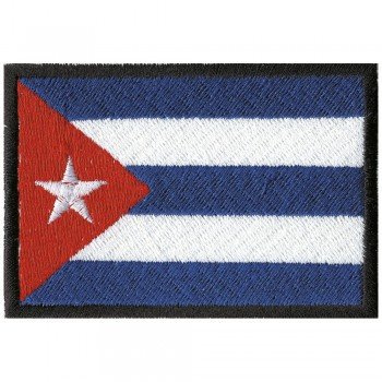 Aufnäher Länderflagge - KUBA - Gr. ca. 8cm x 5,5cm - 20463